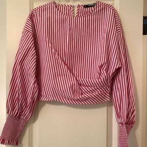 NEVER WORN SHEIN Striped Crop Top